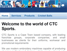 Tablet Screenshot of ctcsports.co.za